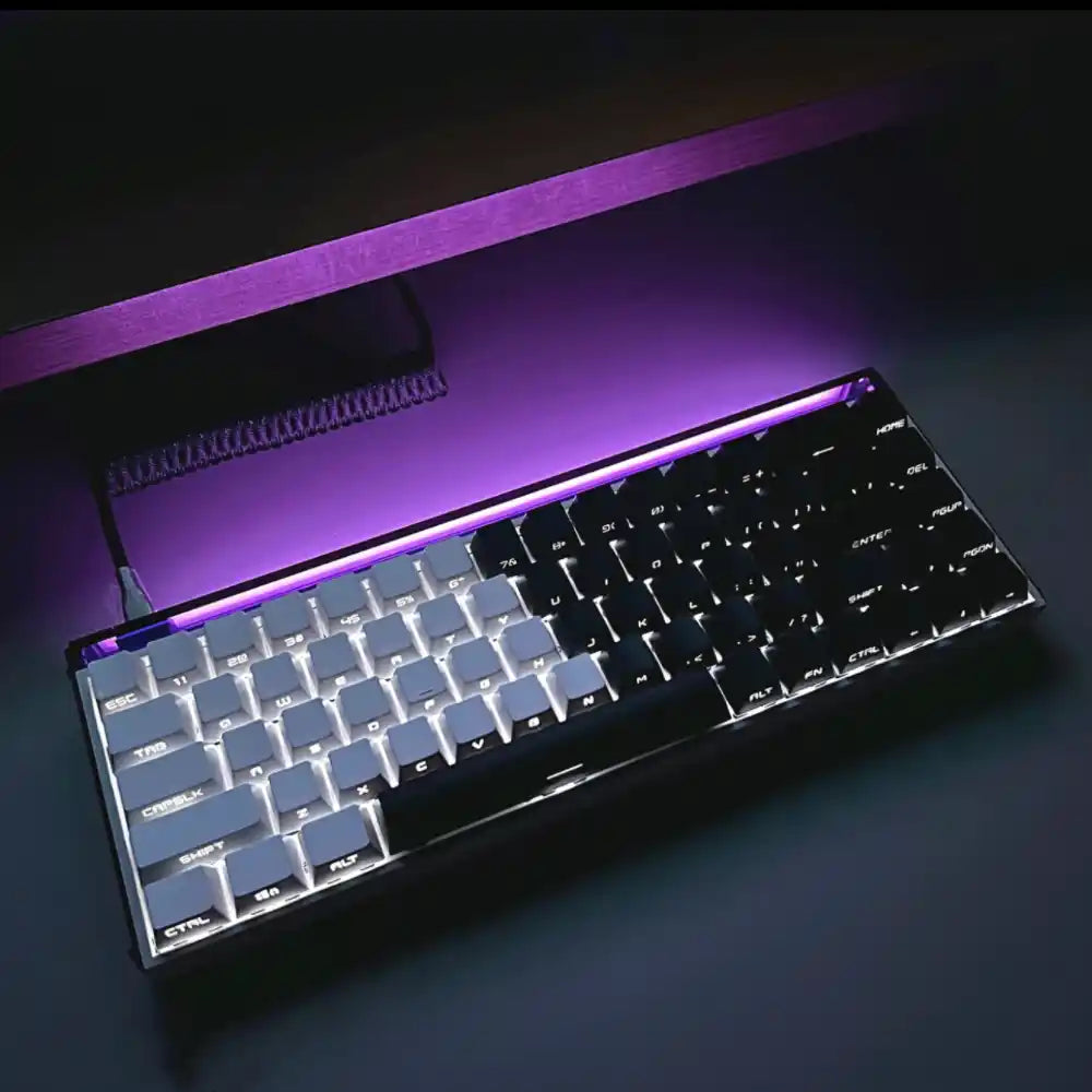 Acecaps DualTone Elegance Keycaps – Black & White Precision